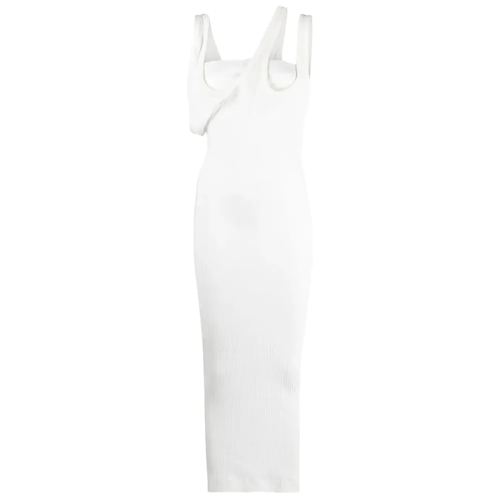 The Attico Dress Asimmetrico White