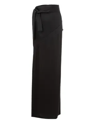 Tom Ford ブラックのスカート Extra Long Black Satin Skirt