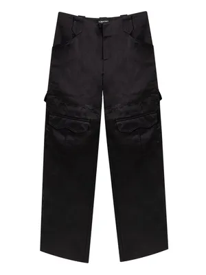 Tom Ford Black Viscose Cargo Pants