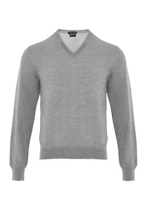 Tom Ford グレーのニット Pullover Pearl Grey