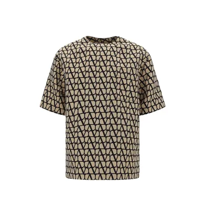 Valentino ブラウンのTシャツ Iconographe Crewneck T-Shirt