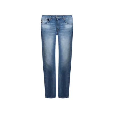 Versace Cotton Logo Denim Jeans